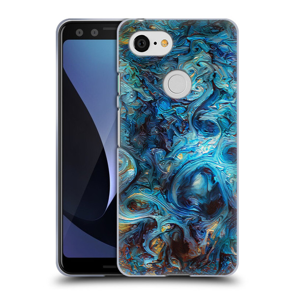 Cosmo18 Jupiter Fantasy Blue Soft Gel Case for Google Pixel 3