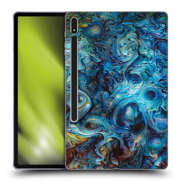 Cosmo18 Jupiter Fantasy Blue Soft Gel Case for Samsung Galaxy Tab S8 Plus