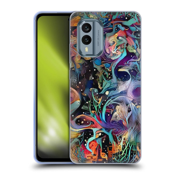 Cosmo18 Jupiter Fantasy Decorative Soft Gel Case for Nokia X30