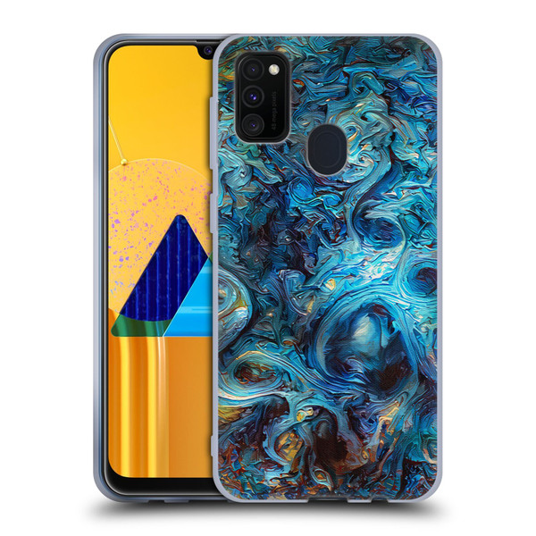 Cosmo18 Jupiter Fantasy Blue Soft Gel Case for Samsung Galaxy M30s (2019)/M21 (2020)