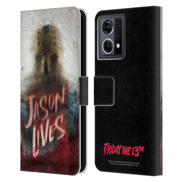 Friday the 13th Part VI Jason Lives Key Art Poster 2 Leather Book Wallet Case Cover For OPPO Reno8 4G