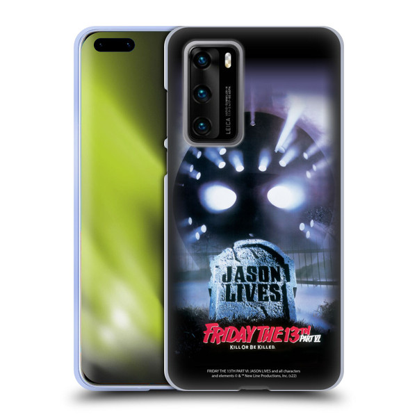 Friday the 13th Part VI Jason Lives Key Art Poster Soft Gel Case for Huawei P40 5G