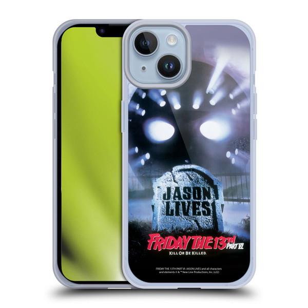 Friday the 13th Part VI Jason Lives Key Art Poster Soft Gel Case for Apple iPhone 14