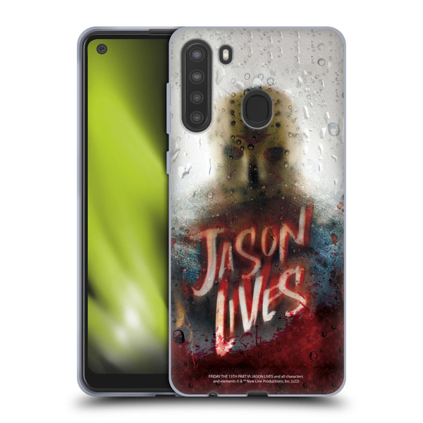 Friday the 13th Part VI Jason Lives Key Art Poster 2 Soft Gel Case for Samsung Galaxy A21 (2020)