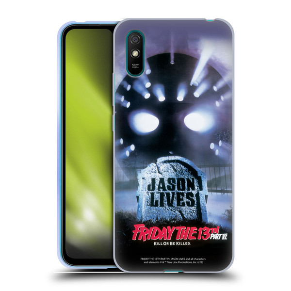 Friday the 13th Part VI Jason Lives Key Art Poster Soft Gel Case for Xiaomi Redmi 9A / Redmi 9AT