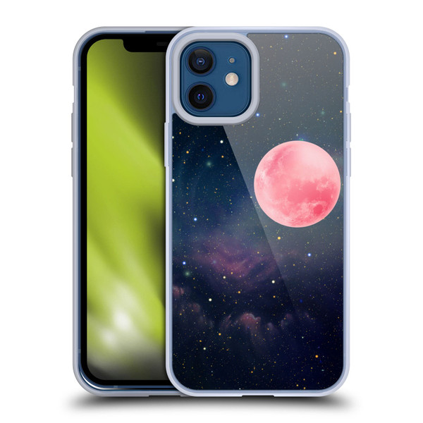 Cosmo18 Space Pink Moon Soft Gel Case for Apple iPhone 12 / iPhone 12 Pro
