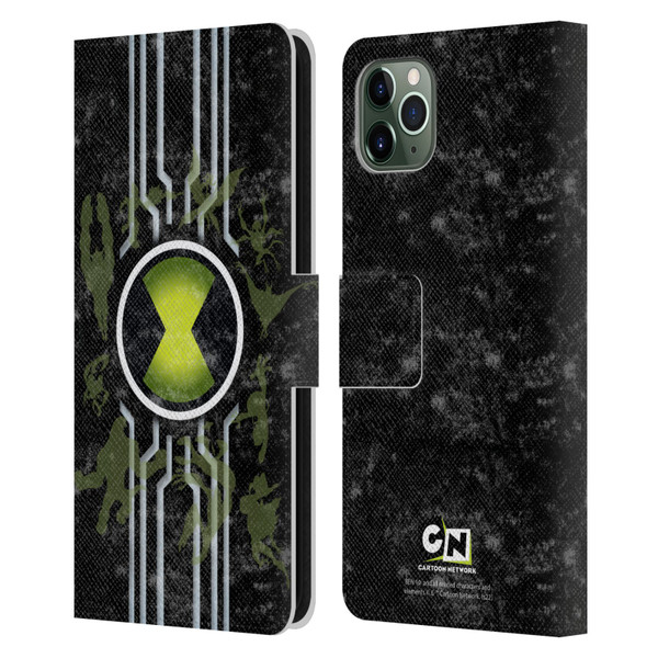 Ben 10: Alien Force Graphics Omnitrix Leather Book Wallet Case Cover For Apple iPhone 11 Pro Max