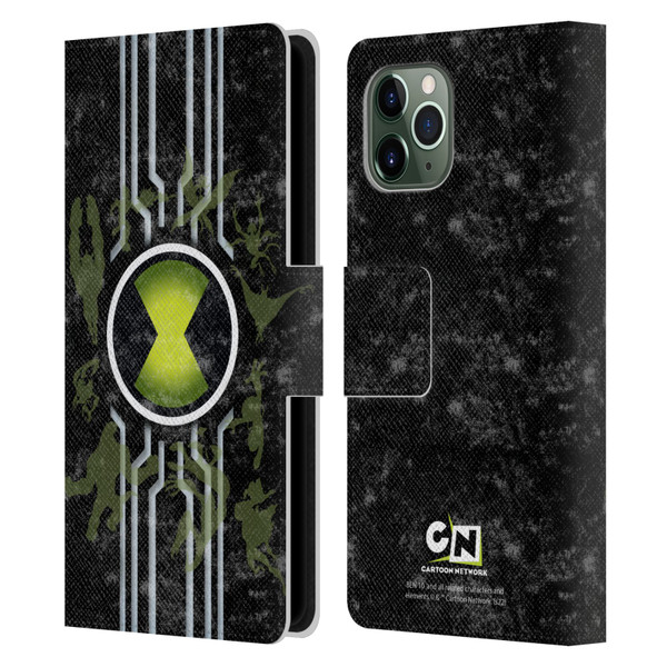 Ben 10: Alien Force Graphics Omnitrix Leather Book Wallet Case Cover For Apple iPhone 11 Pro