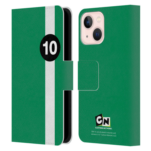 Ben 10: Alien Force Graphics Ben's Jacket Leather Book Wallet Case Cover For Apple iPhone 13 Mini