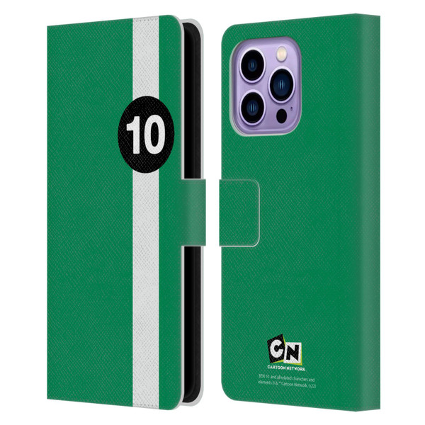 Ben 10: Alien Force Graphics Ben's Jacket Leather Book Wallet Case Cover For Apple iPhone 14 Pro Max