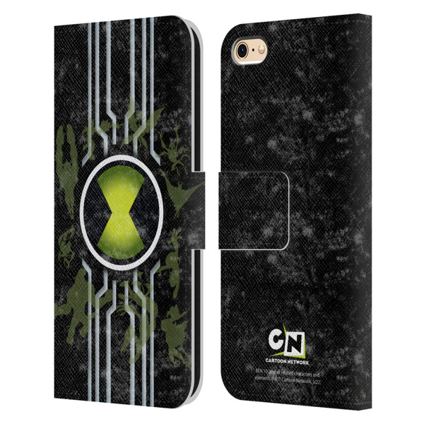 Ben 10: Alien Force Graphics Omnitrix Leather Book Wallet Case Cover For Apple iPhone 6 / iPhone 6s
