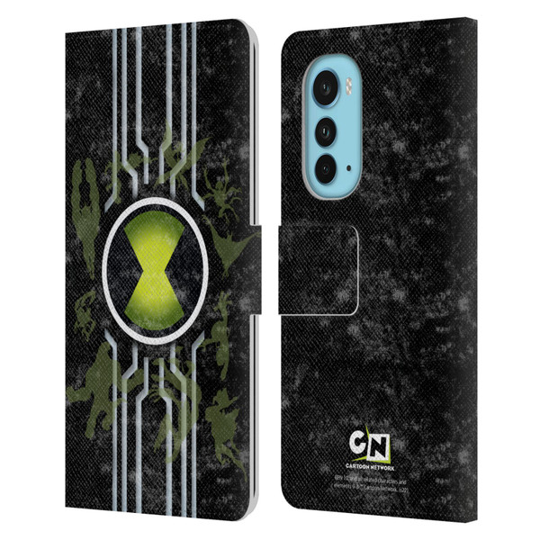 Ben 10: Alien Force Graphics Omnitrix Leather Book Wallet Case Cover For Motorola Edge (2022)