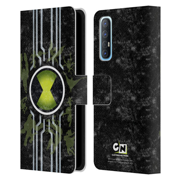 Ben 10: Alien Force Graphics Omnitrix Leather Book Wallet Case Cover For OPPO Find X2 Neo 5G