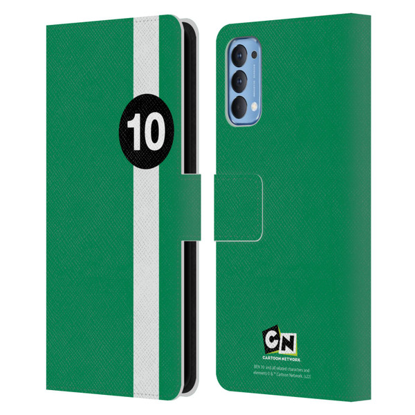 Ben 10: Alien Force Graphics Ben's Jacket Leather Book Wallet Case Cover For OPPO Reno 4 5G