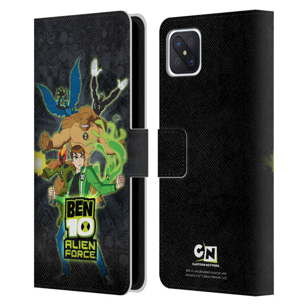 Ben 10: Alien Force Graphics Character Art Leather Book Wallet Case Cover For OPPO Reno4 Z 5G
