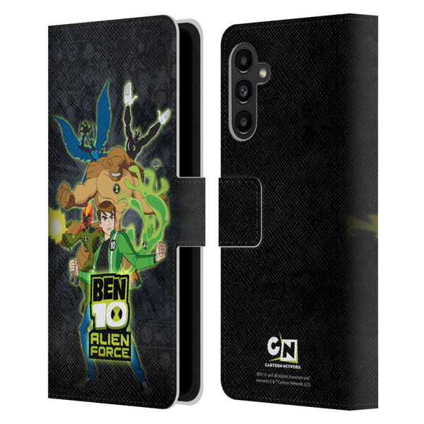 Ben 10: Alien Force Graphics Character Art Leather Book Wallet Case Cover For Samsung Galaxy A13 5G (2021)