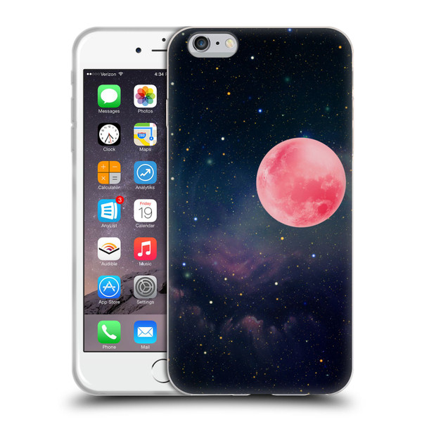 Cosmo18 Space Pink Moon Soft Gel Case for Apple iPhone 6 Plus / iPhone 6s Plus
