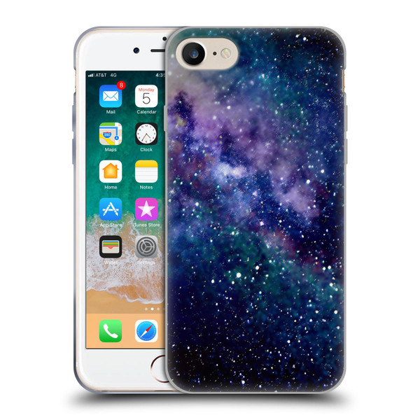 Cosmo18 Space Milky Way Soft Gel Case for Apple iPhone 7 / 8 / SE 2020 & 2022