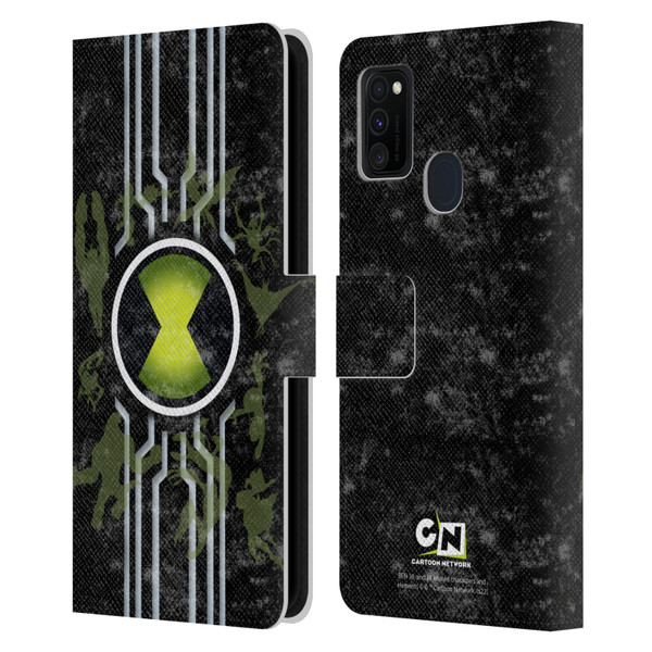 Ben 10: Alien Force Graphics Omnitrix Leather Book Wallet Case Cover For Samsung Galaxy M30s (2019)/M21 (2020)