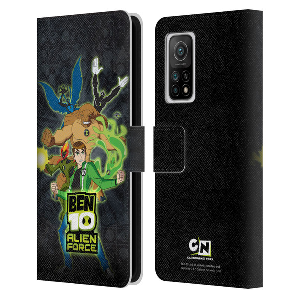 Ben 10: Alien Force Graphics Character Art Leather Book Wallet Case Cover For Xiaomi Mi 10T 5G