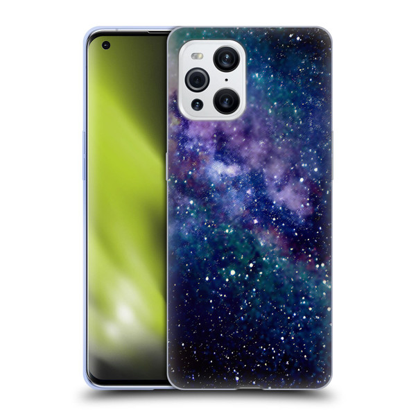 Cosmo18 Space Milky Way Soft Gel Case for OPPO Find X3 / Pro
