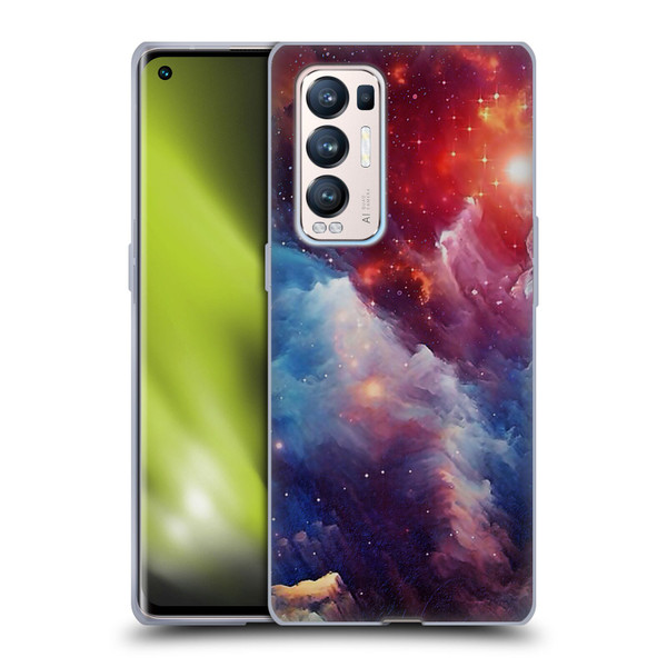 Cosmo18 Space Mysterious Space Soft Gel Case for OPPO Find X3 Neo / Reno5 Pro+ 5G