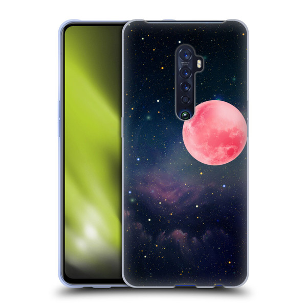 Cosmo18 Space Pink Moon Soft Gel Case for OPPO Reno 2