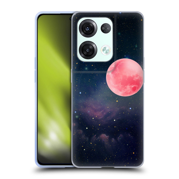 Cosmo18 Space Pink Moon Soft Gel Case for OPPO Reno8 Pro