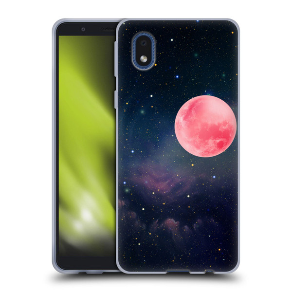 Cosmo18 Space Pink Moon Soft Gel Case for Samsung Galaxy A01 Core (2020)