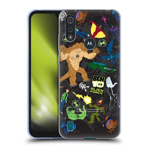 Ben 10: Alien Force Graphics Character Art Soft Gel Case for Motorola Moto E6s (2020)