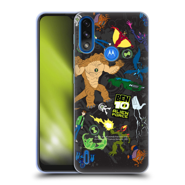 Ben 10: Alien Force Graphics Character Art Soft Gel Case for Motorola Moto E7 Power / Moto E7i Power