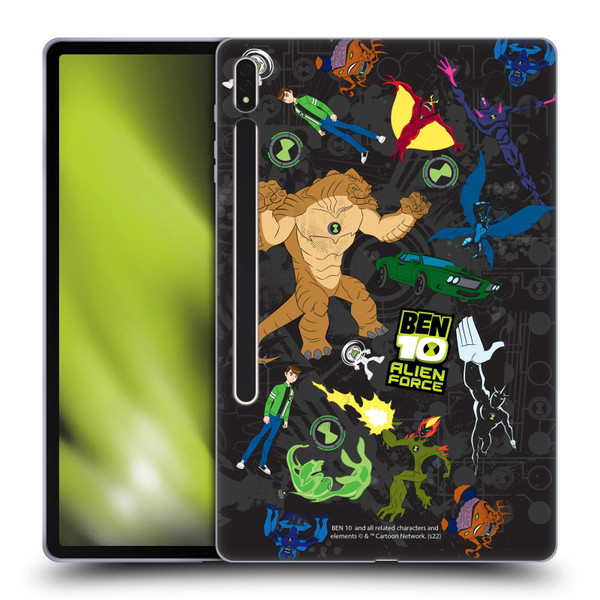 Ben 10: Alien Force Graphics Character Art Soft Gel Case for Samsung Galaxy Tab S8 Plus