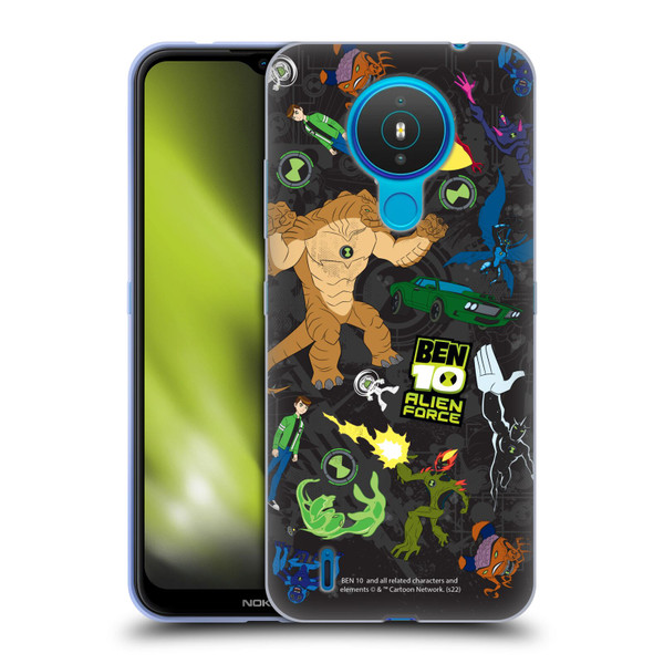 Ben 10: Alien Force Graphics Character Art Soft Gel Case for Nokia 1.4