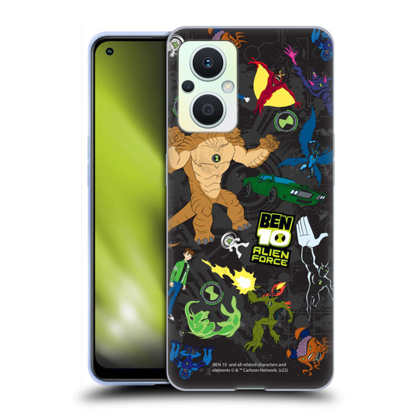 Ben 10: Alien Force Graphics Character Art Soft Gel Case for OPPO Reno8 Lite