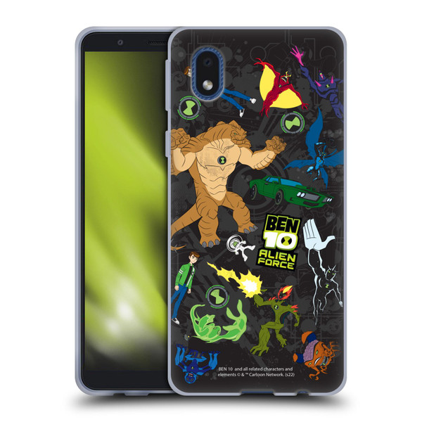 Ben 10: Alien Force Graphics Character Art Soft Gel Case for Samsung Galaxy A01 Core (2020)