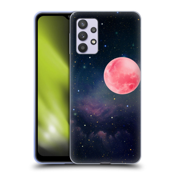 Cosmo18 Space Pink Moon Soft Gel Case for Samsung Galaxy A32 5G / M32 5G (2021)