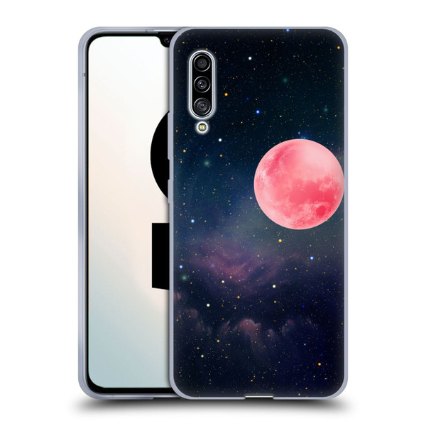 Cosmo18 Space Pink Moon Soft Gel Case for Samsung Galaxy A90 5G (2019)