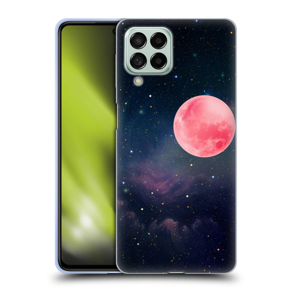 Cosmo18 Space Pink Moon Soft Gel Case for Samsung Galaxy M53 (2022)