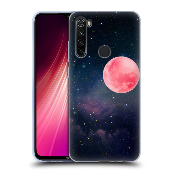 Cosmo18 Space Pink Moon Soft Gel Case for Xiaomi Redmi Note 8T