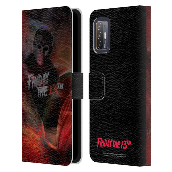 Friday the 13th Part III Key Art Poster Leather Book Wallet Case Cover For HTC Desire 21 Pro 5G