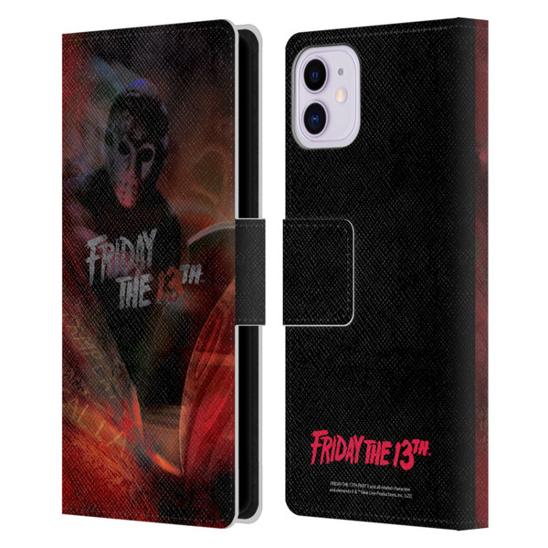 Friday the 13th Part III Key Art Poster Leather Book Wallet Case Cover For Apple iPhone 11