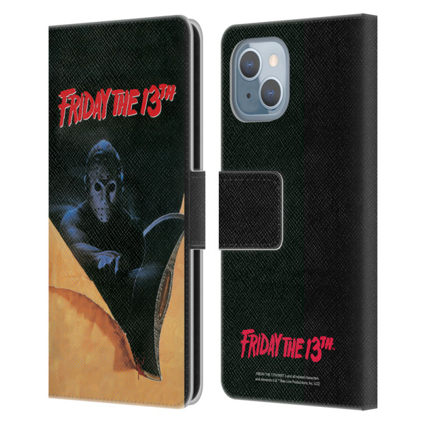 Friday the 13th Part III Key Art Poster 2 Leather Book Wallet Case Cover For Apple iPhone 14