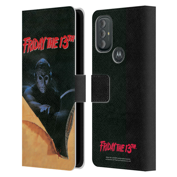 Friday the 13th Part III Key Art Poster 2 Leather Book Wallet Case Cover For Motorola Moto G10 / Moto G20 / Moto G30