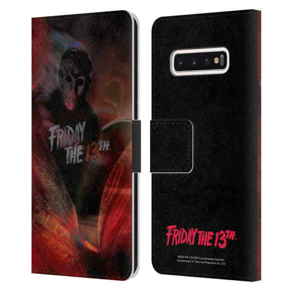 Friday the 13th Part III Key Art Poster Leather Book Wallet Case Cover For Samsung Galaxy S10