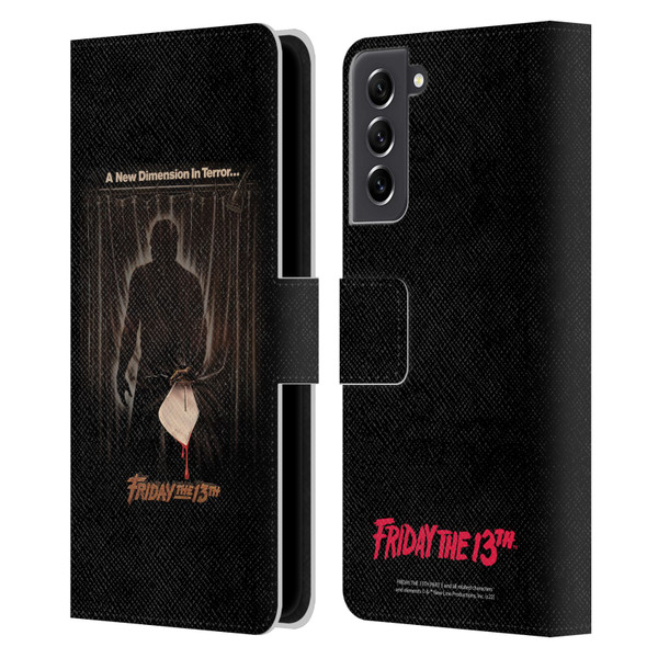 Friday the 13th Part III Key Art Poster 3 Leather Book Wallet Case Cover For Samsung Galaxy S21 FE 5G