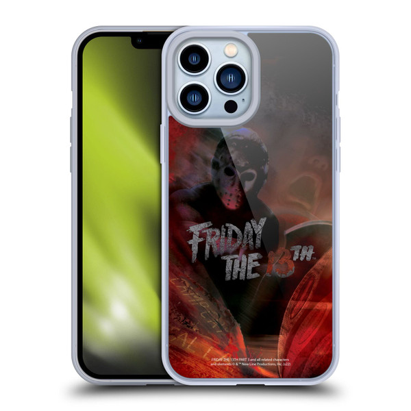 Friday the 13th Part III Key Art Poster Soft Gel Case for Apple iPhone 13 Pro Max