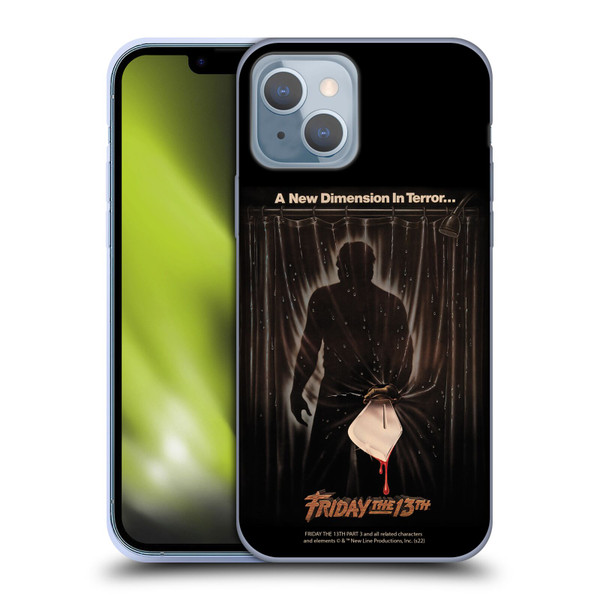 Friday the 13th Part III Key Art Poster 3 Soft Gel Case for Apple iPhone 14