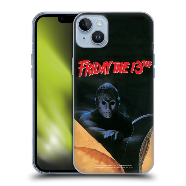 Friday the 13th Part III Key Art Poster 2 Soft Gel Case for Apple iPhone 14 Plus