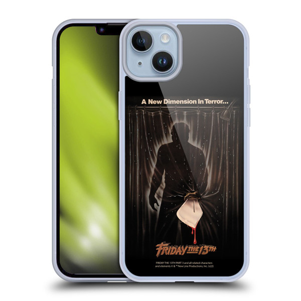 Friday the 13th Part III Key Art Poster 3 Soft Gel Case for Apple iPhone 14 Plus