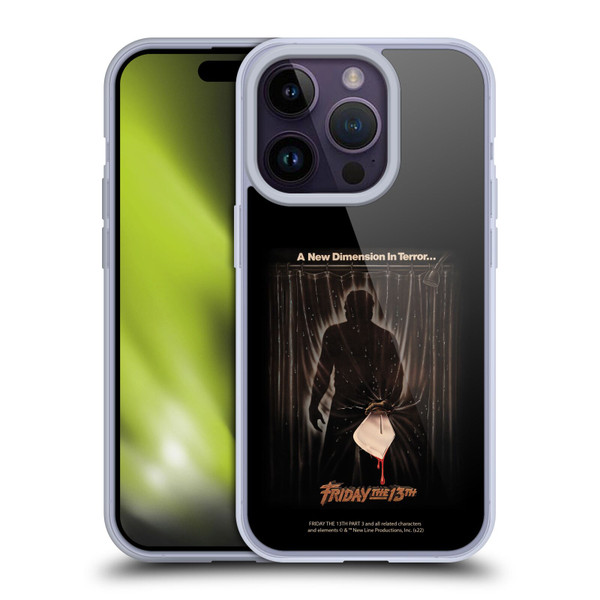 Friday the 13th Part III Key Art Poster 3 Soft Gel Case for Apple iPhone 14 Pro